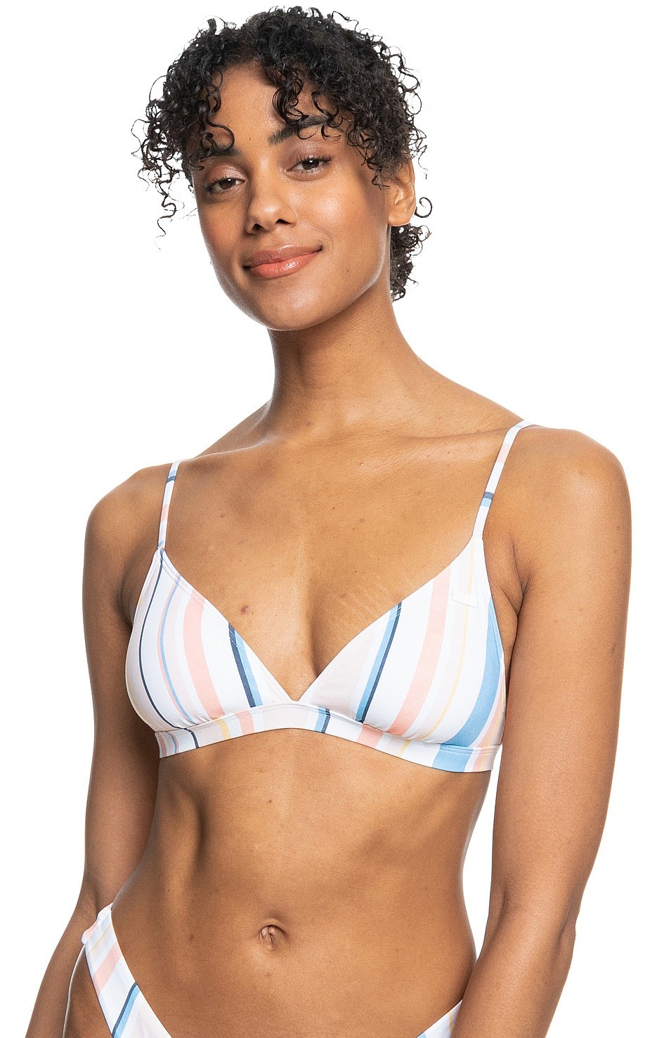 купальник Roxy PT Beach Classics Fixed Tri - MEK1/Peach Whip Sand Stripper - women´s