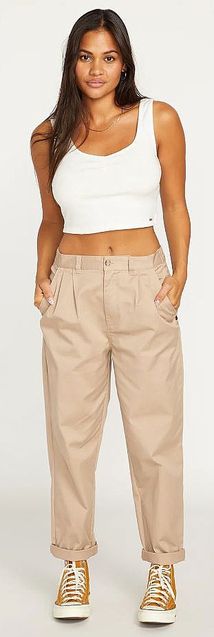 брюки Volcom Frochickie - Taupe - women´s