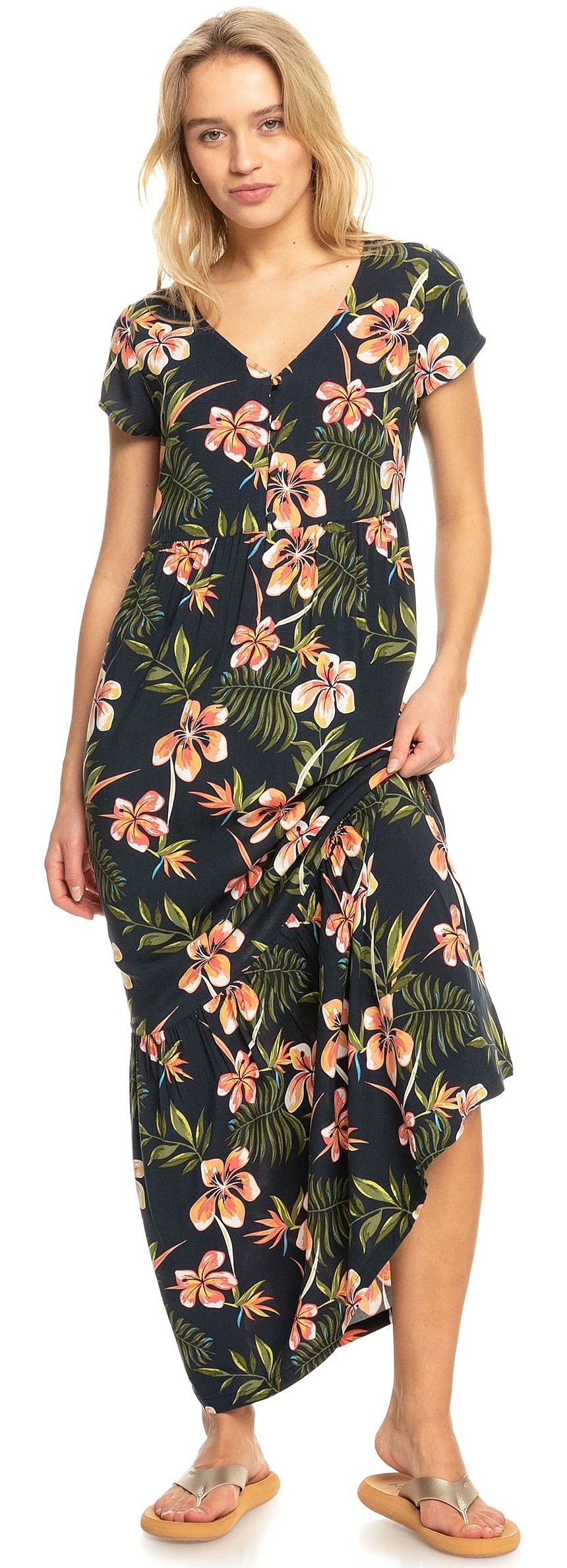 Kleid Roxy Popular Song - BSP6/Mood Indigo Tropical Depht - women´s