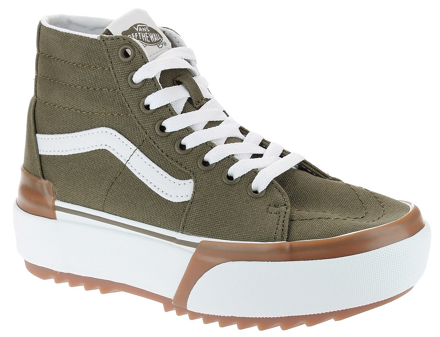 обувь Vans Sk8-Hi Tapered Stacked - Canvas Dark Olive