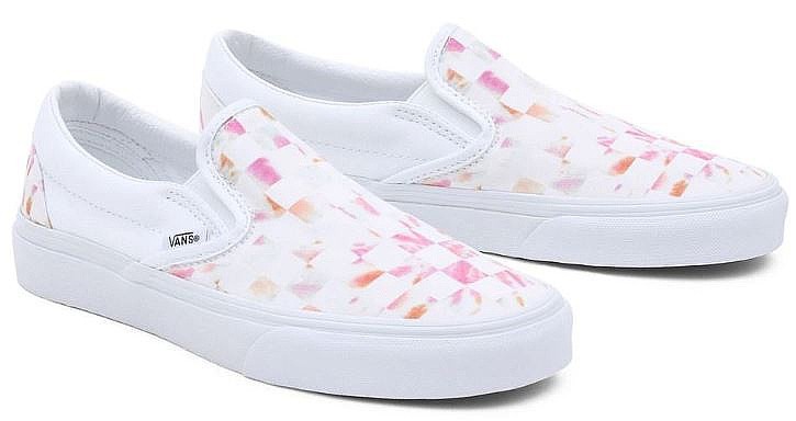 pantofi Vans Classic Slip-On - Aura Checkerboard White