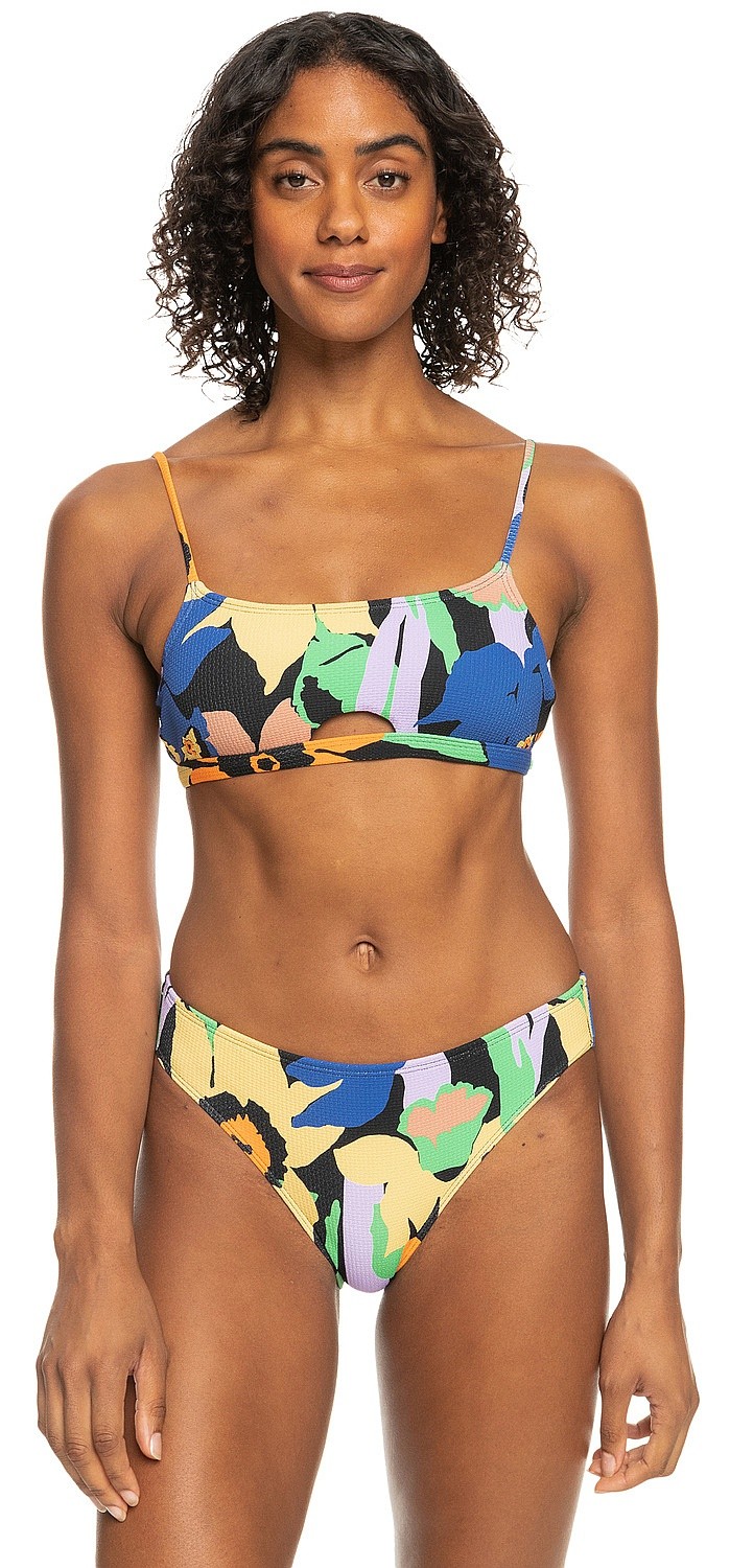 maillot de bain Roxy Color Jam Bralette Two Piece - KVJ6/Anthracite Flower Jammin - women´s