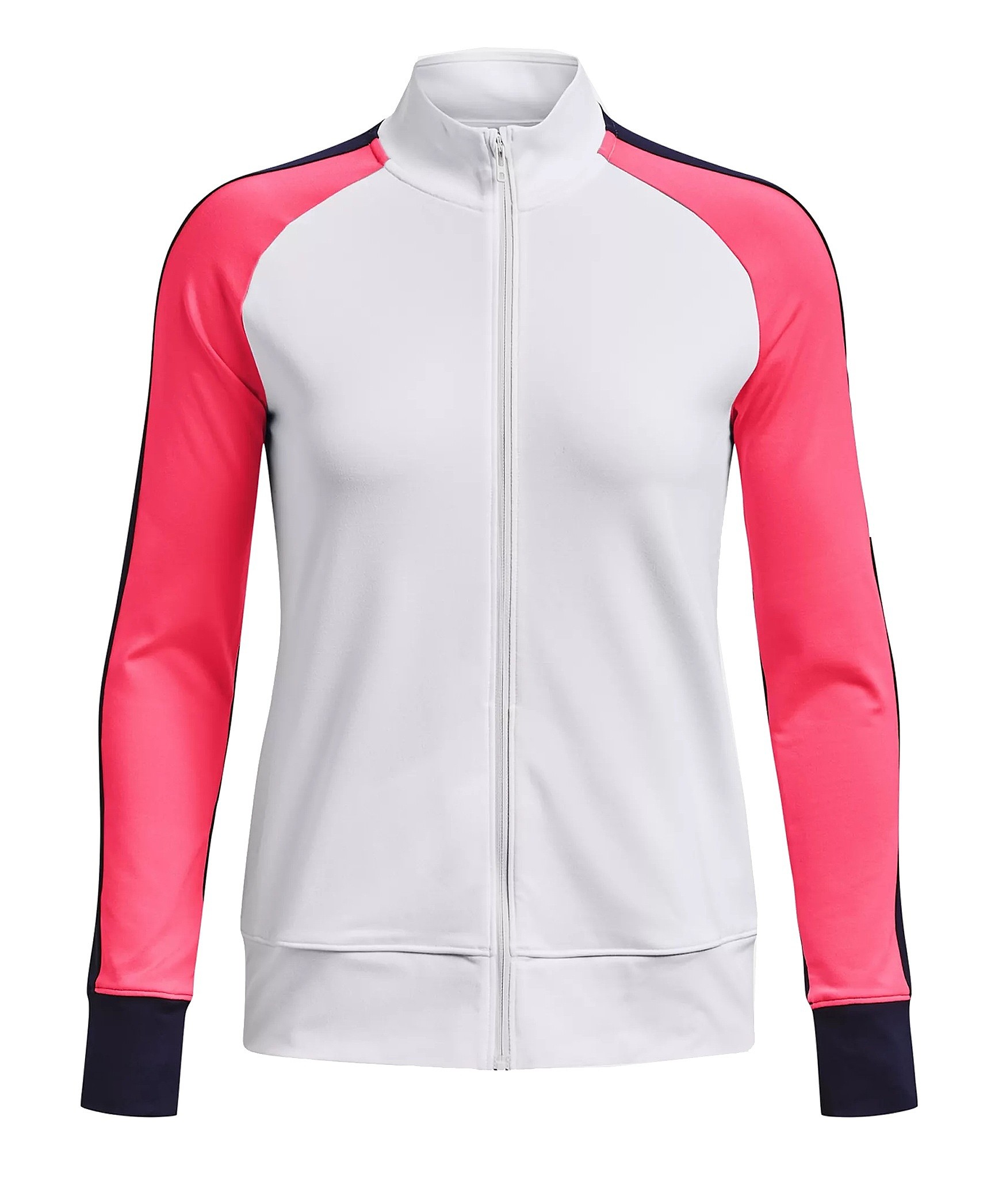 sweat-shirt Under Armour Storm Midlayer Zip - 100/White/Pink Shock/Metallic Silver - women´s