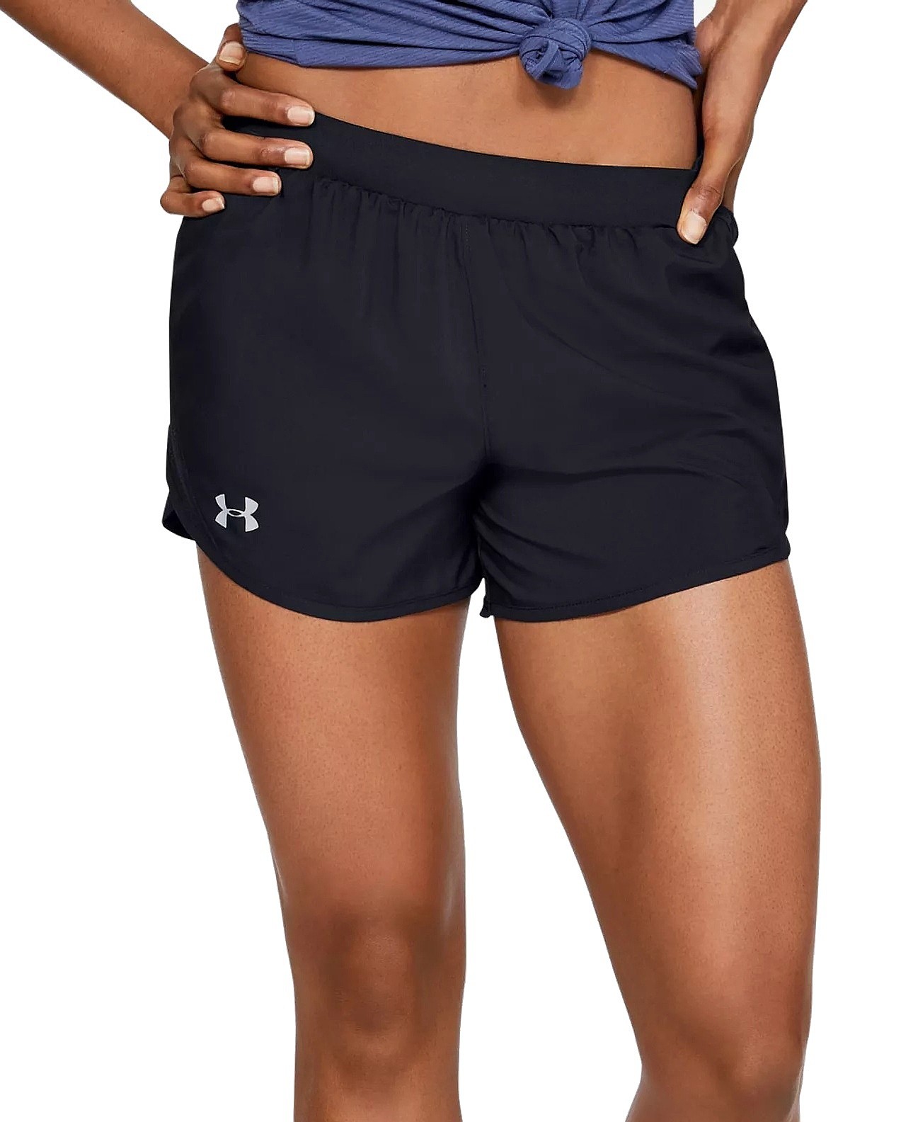 spodenki Under Armour Fly By 2.0 - 001/Black/Reflective