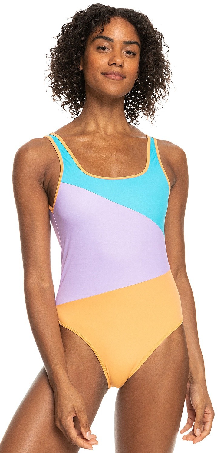 plavky Roxy Colorblock Party One Piece - BGZ0/Bachelor Button