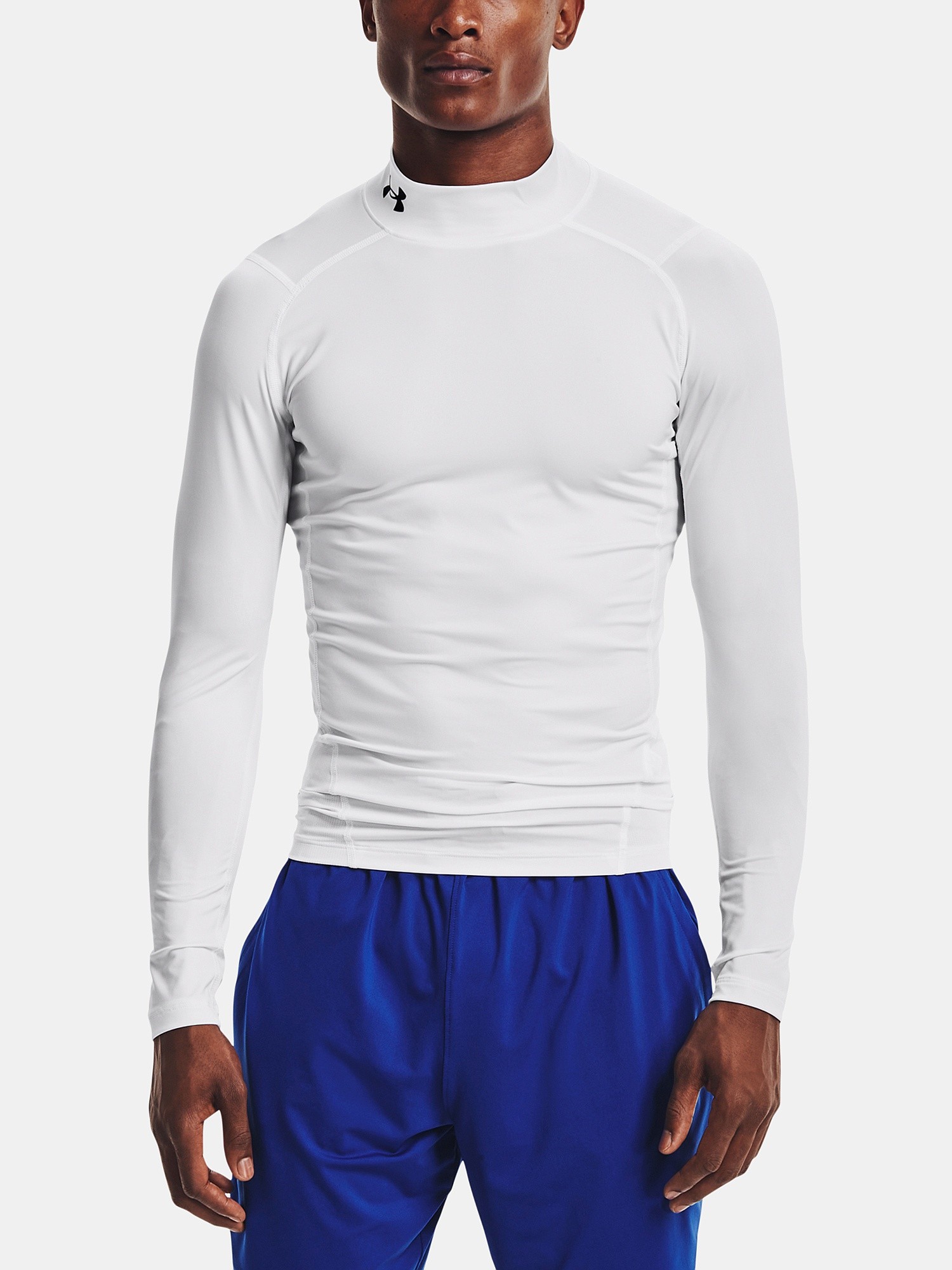 рубашка Under Armour HeatGear Armour Compression Mock  LS - White - men´s