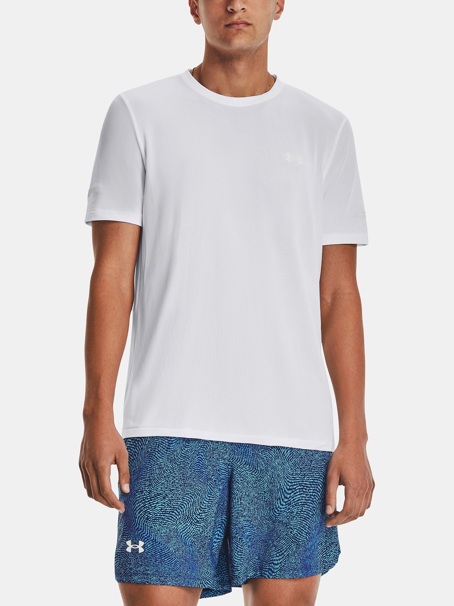 camisa Under Armour Seamless Stride - White/Reflective - men´s