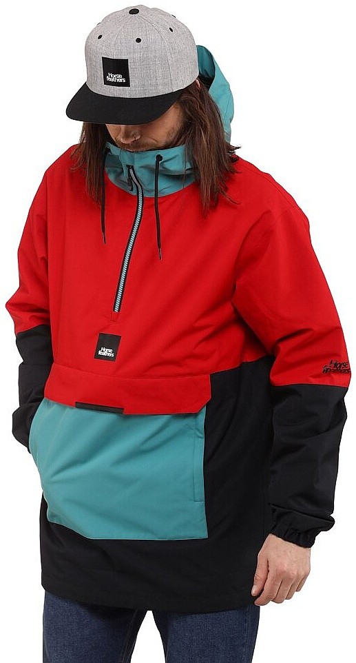 куртка Horsefeathers Shaw - Lava Red/Oil Blue - men´s