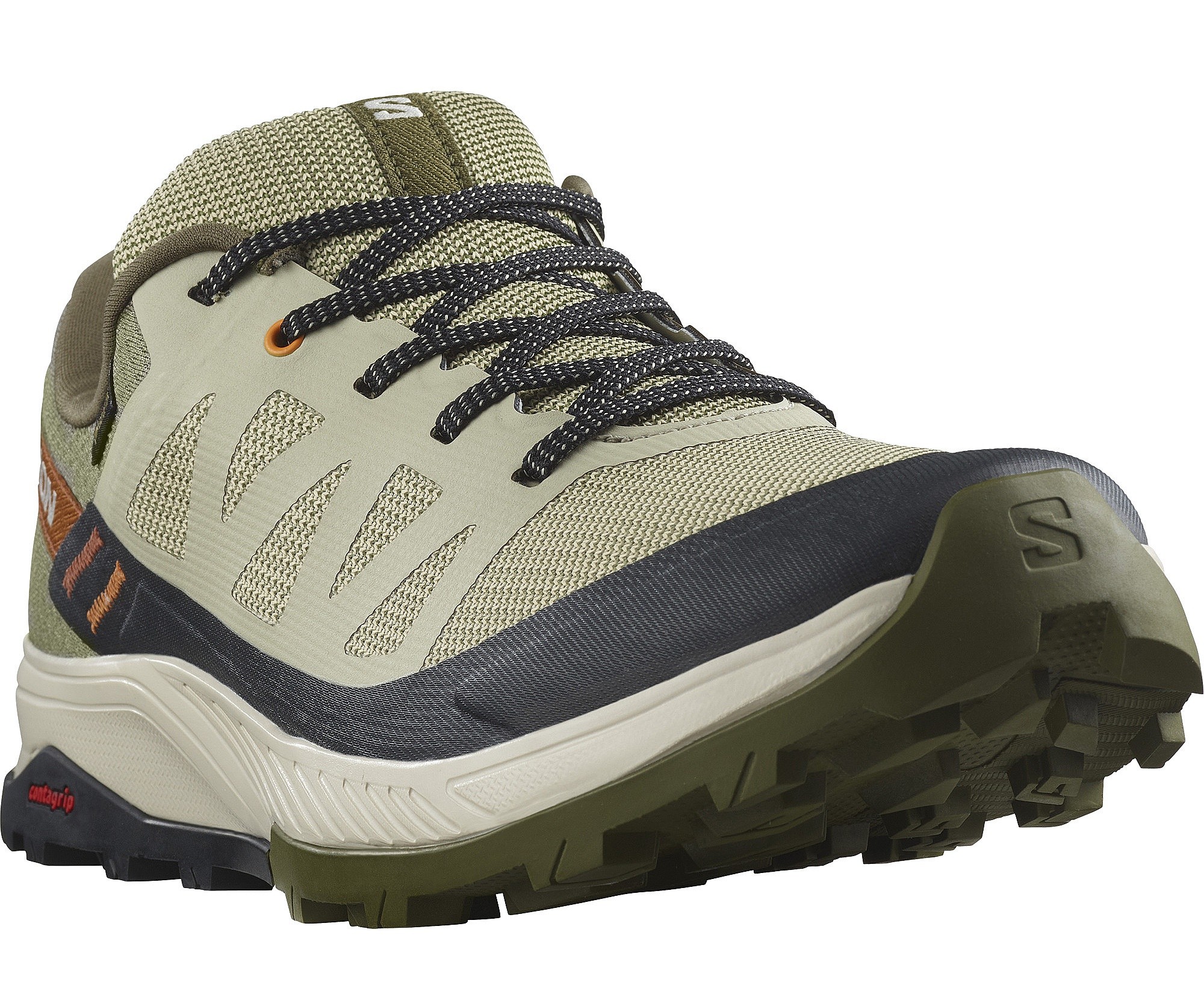 chaussures Salomon Outrise GTX - Moss Gray/Olive Night/Sugar Almond - men´s
