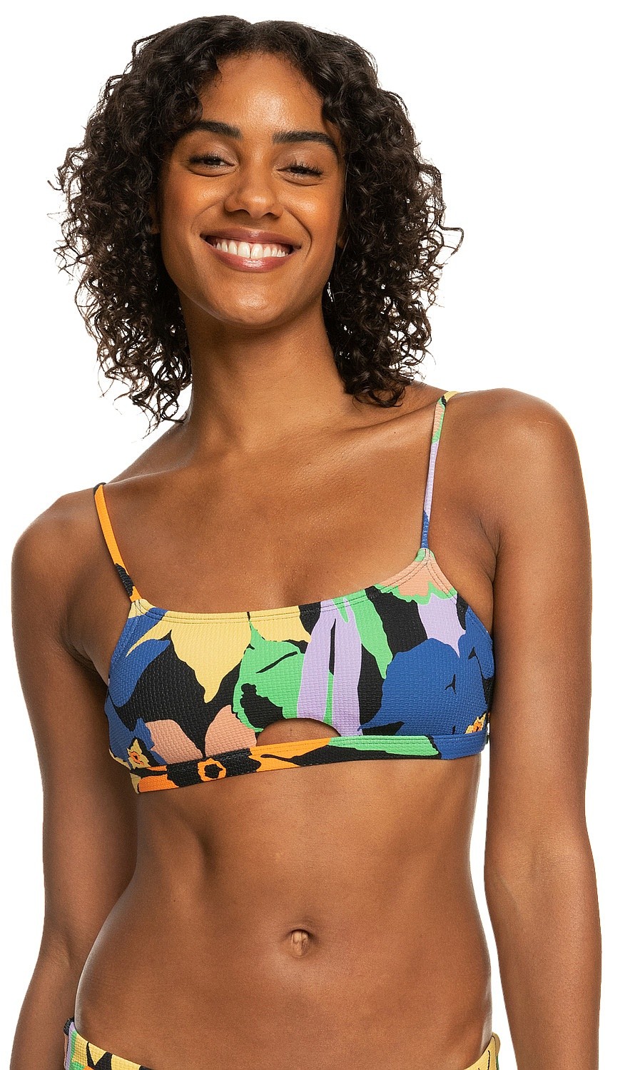 Badeanzug Roxy Color Jam Bralette - KVJ6/Anthracite Flower Jammin - women´s