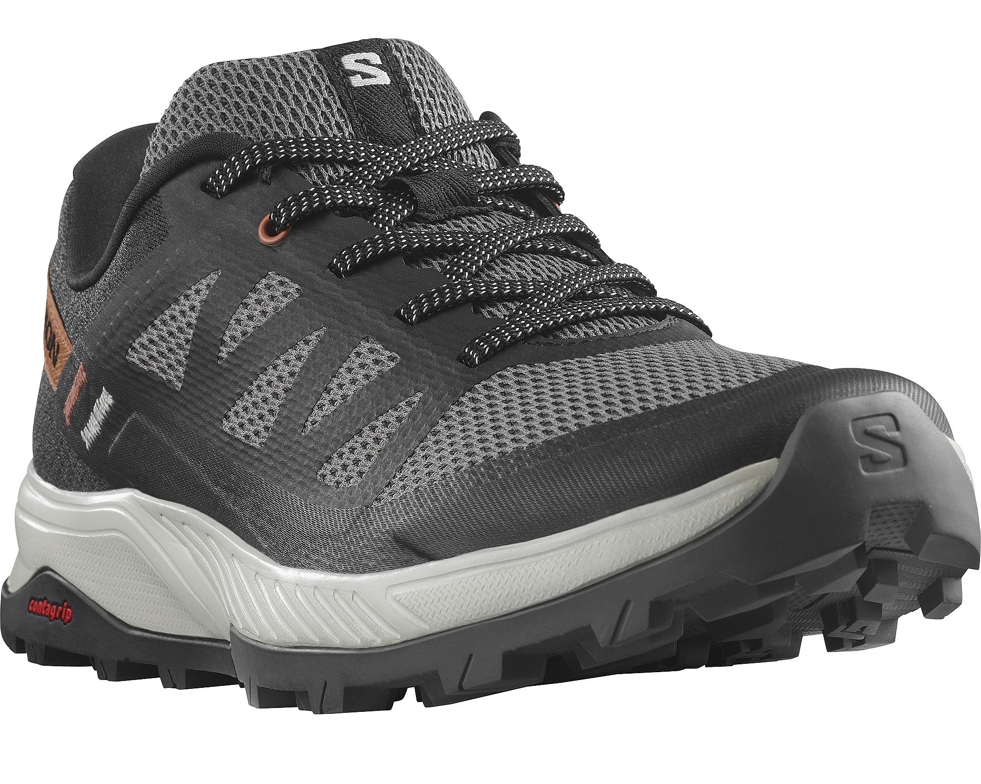 chaussures Salomon Outrise W - Plum Kitten/Black/Coral Gold - women´s