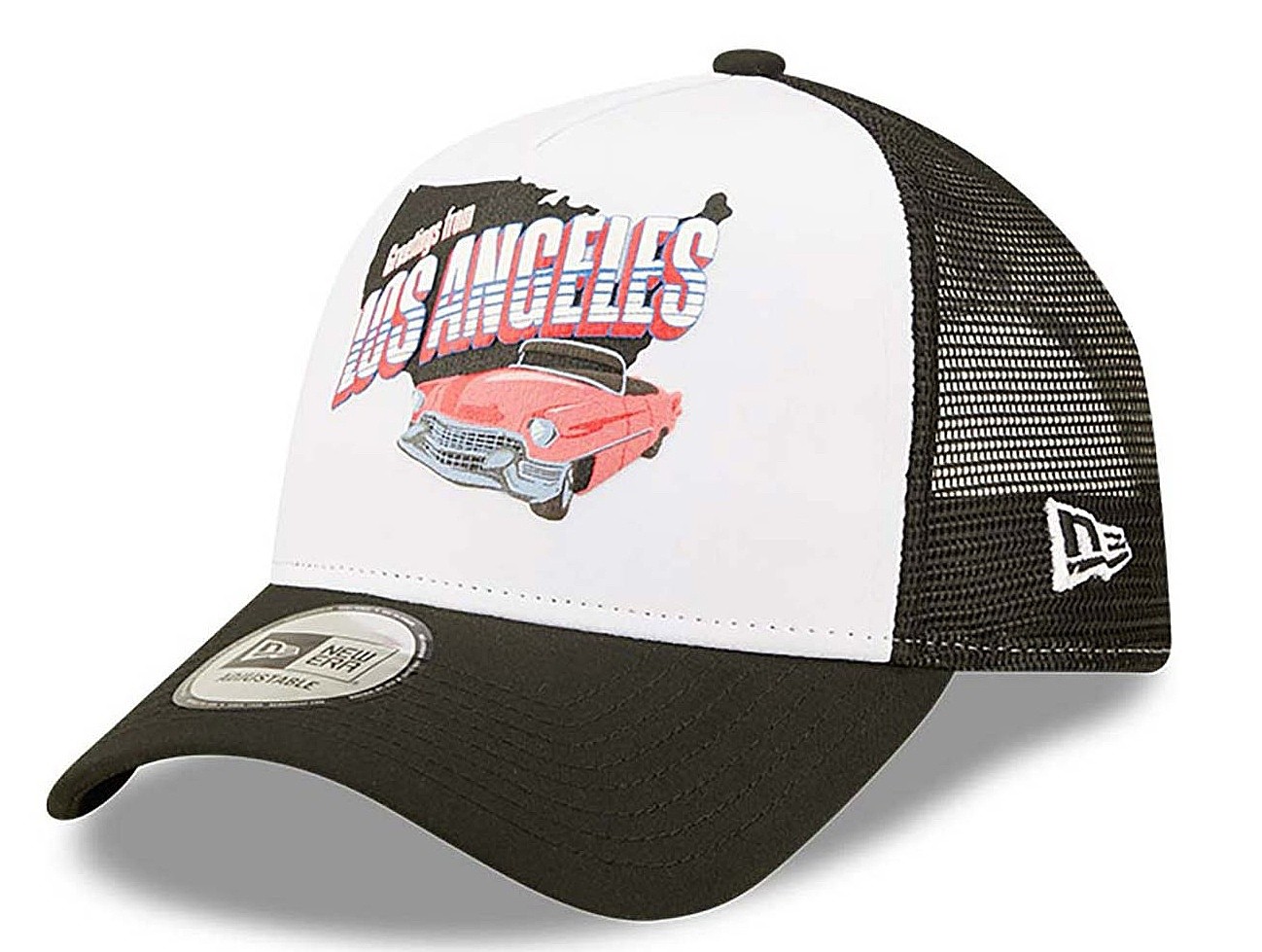 czapka z daszkiem New Era 9FO AF US State Wordmark Trucker - Black