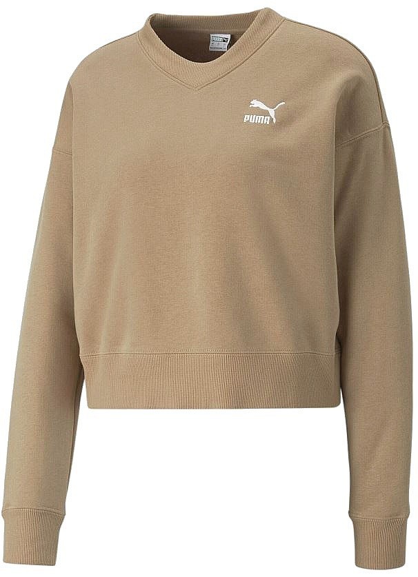 sweat-shirt Puma Classics Crew TR - Dusty Tan - women´s