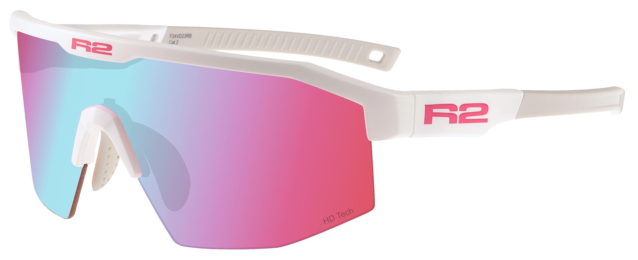 des lunettes R2 Gain - AT108B/Gloss White/Pink/Blue Revo