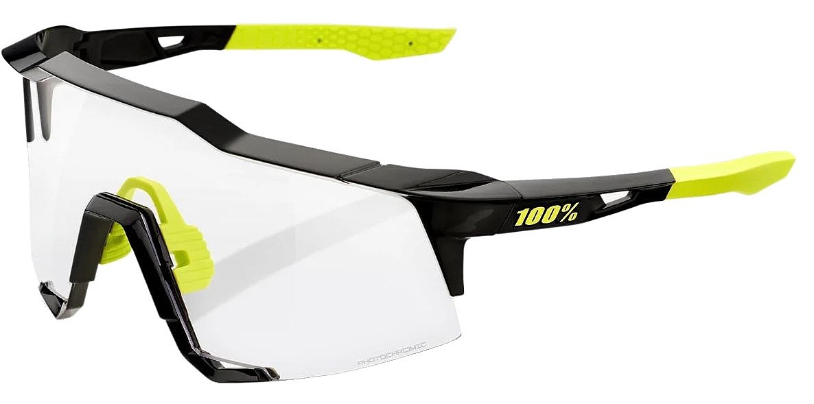 okuliare 100% Speedcraft - Gloss Black/Photochromic Lens