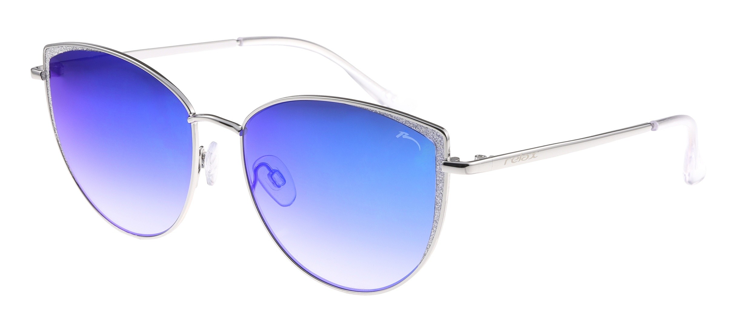 очки Relax Queen - R0355B/Gloss Silver/Blue - women´s