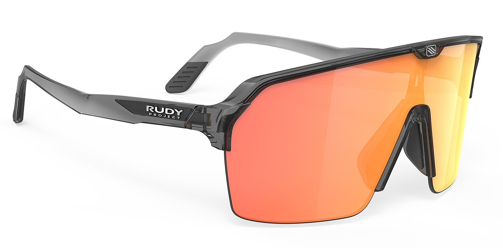 des lunettes Rudy Project Spinshield Air - Crystal Ash/Multilaser Orange
