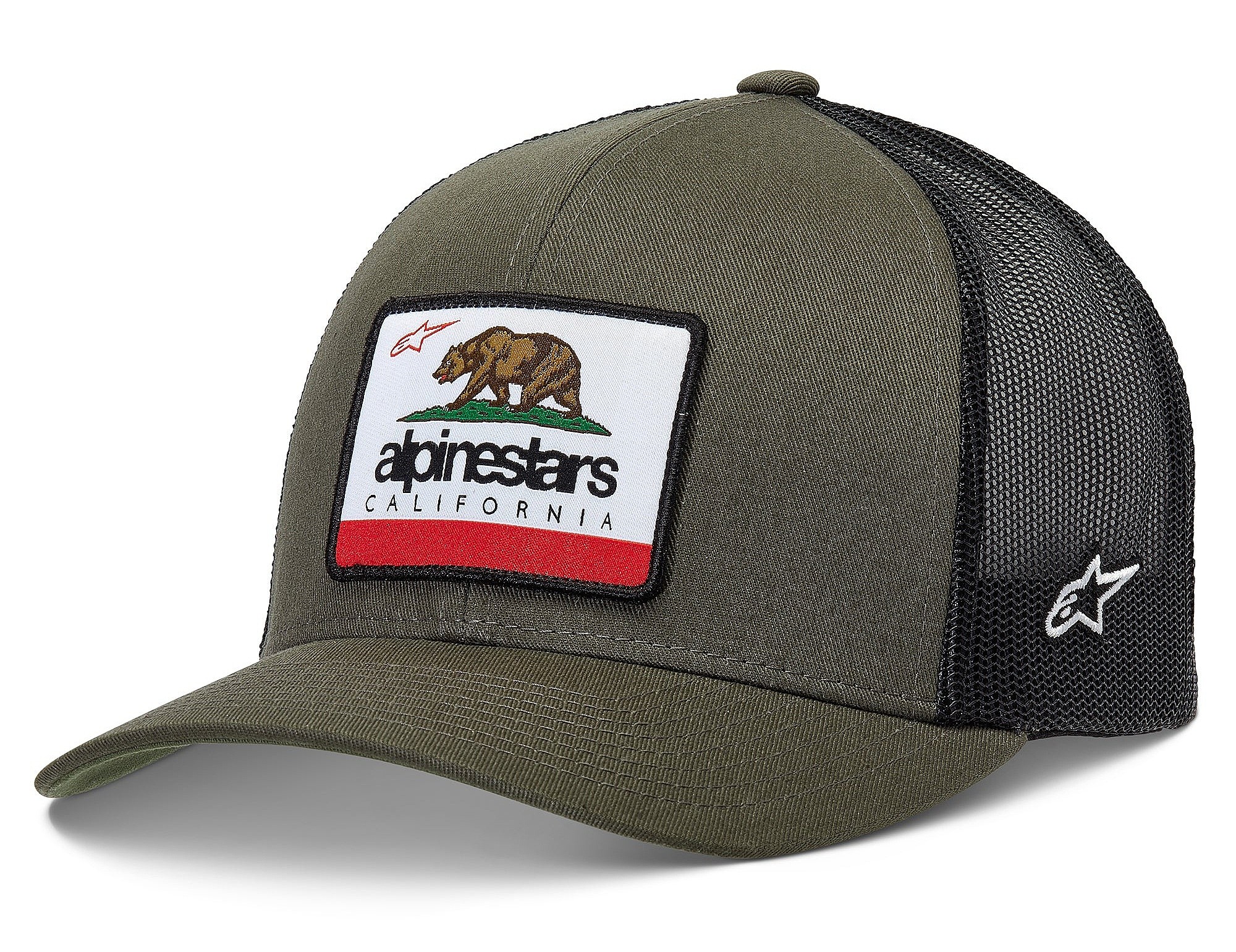czapka z daszkiem Alpinestars Cali 2.0 Trucker - Military Green/Black