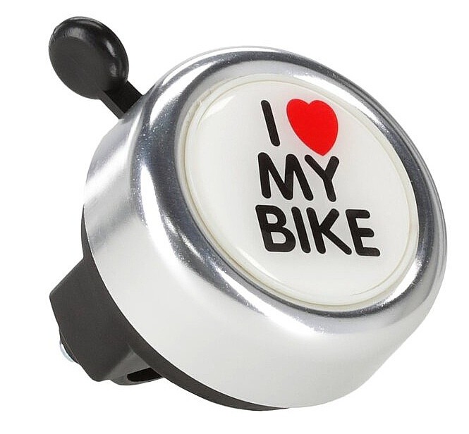 Fahrradklingel Kross I Love My Bike II - Silver/Black