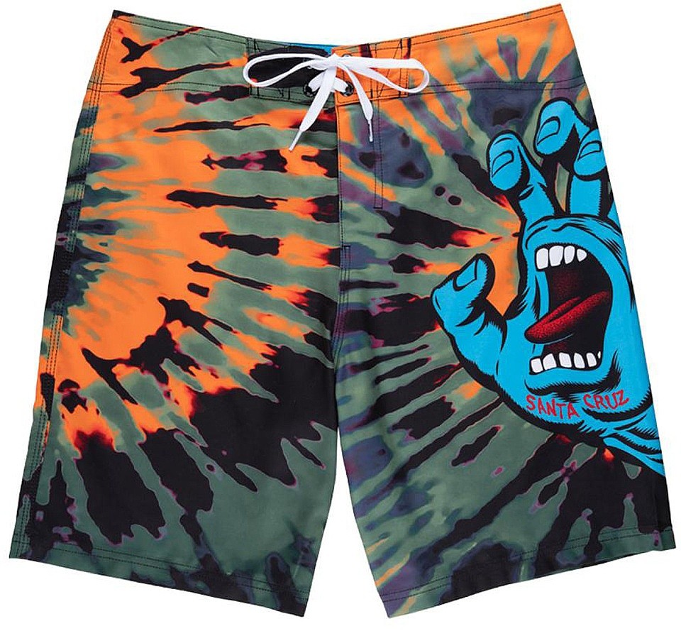 Short de bain Santa Cruz Screaming Hand - Black/Orange/Green - men´s