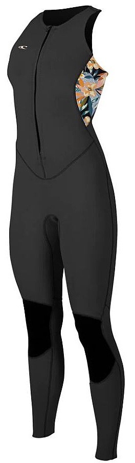 neopren O'neill Bahia 1.5 mm Fz Sleeveless Full - Black/Denim Flower