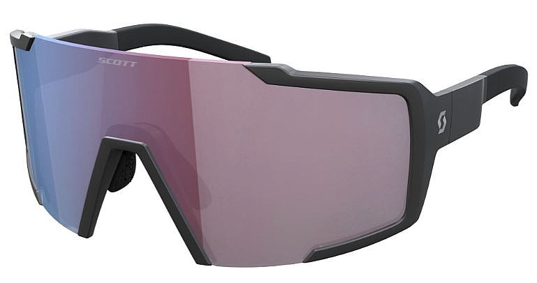 brýle Scott Shield Compact - Black Matt/Blue Chrome Enhancer