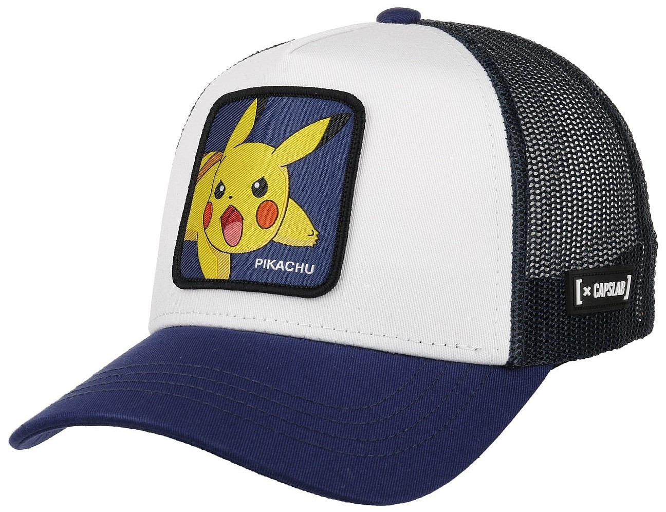 czapka z daszkiem Capslab Pokemon Trucker - Pikachu/Navy Blue/White
