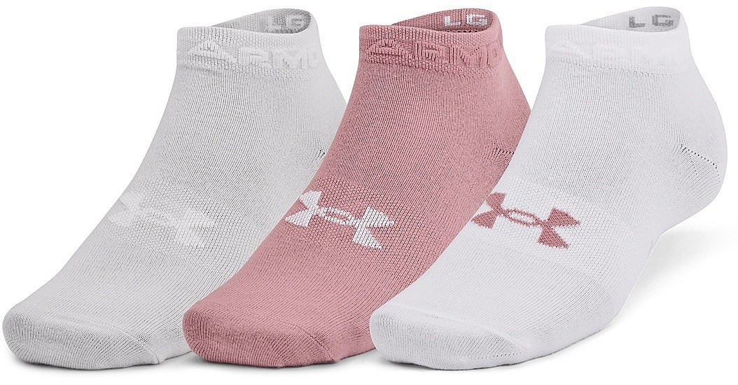 носки Under Armour Essential Low Cut 3 Pack - 697/Pink Elixir/White/Halo Gray
