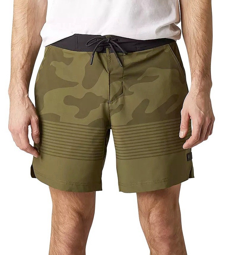 Short de bain Fox Essex Volley Camo - Olive Green - men´s