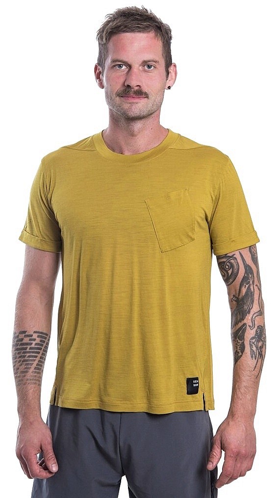 camisa Sensor Merino Air - Mustard - men´s