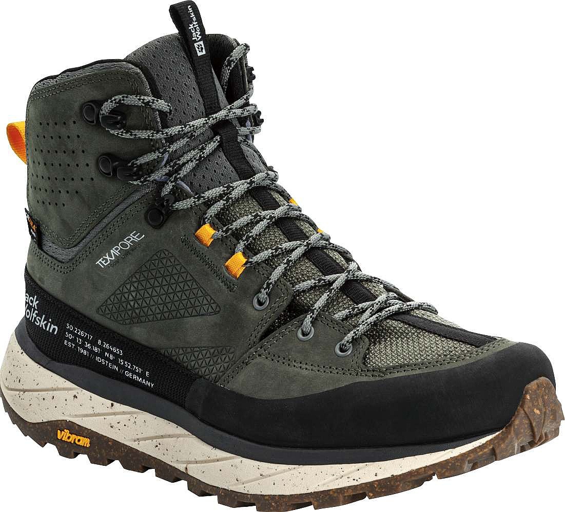 chaussures Jack Wolfskin Terraquest Texapore Mid M - Gecko Green - men´s