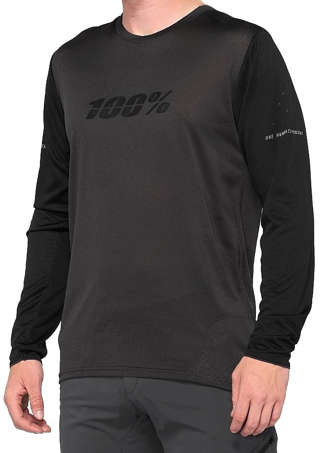 jersey 100% Ridecamp LS - Black/Charcoal - men´s