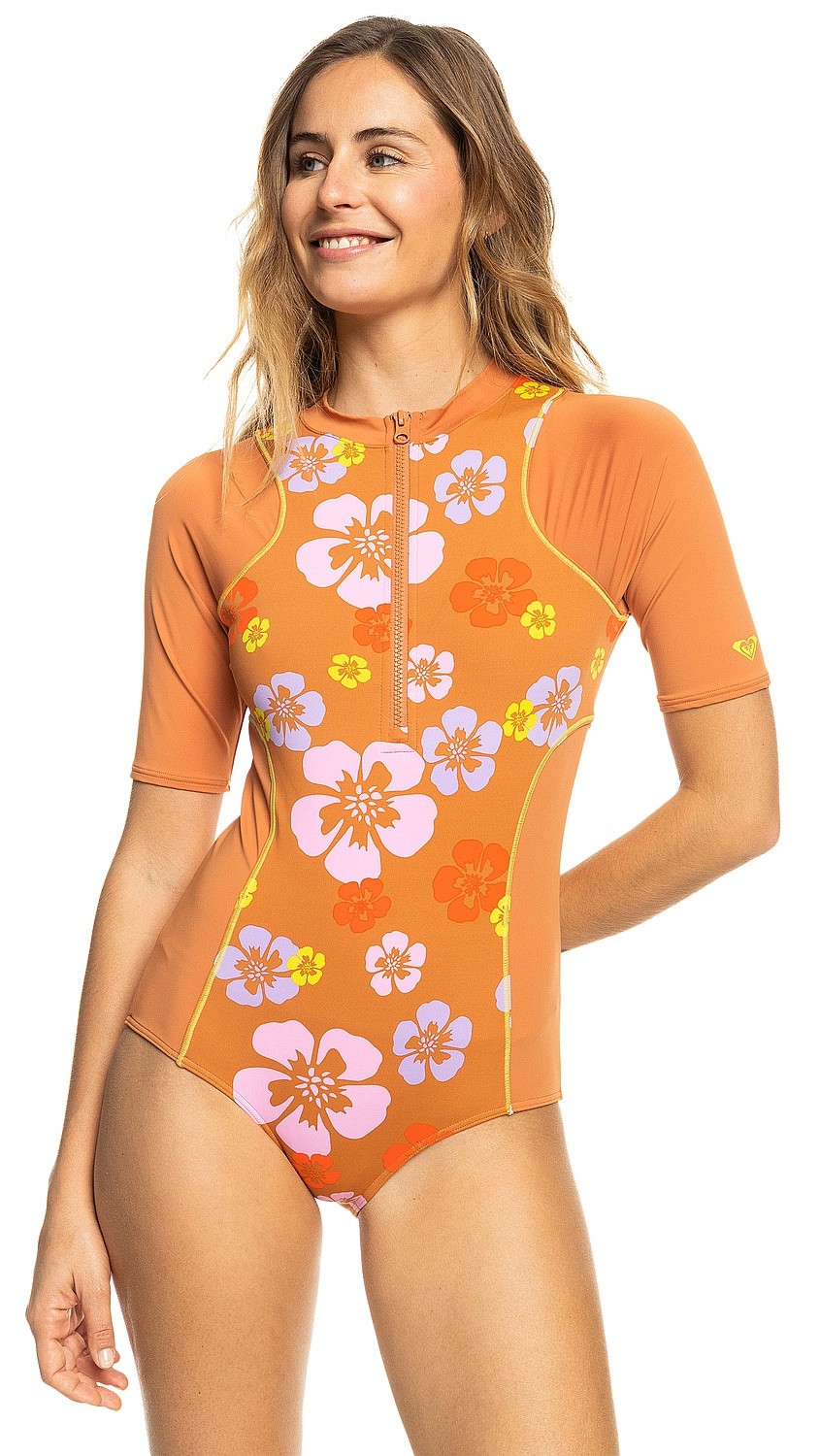 maillot de bain Roxy Surf.Kind.Kate.3/4 Onesie - CTL6/Sunburn Positivity Paradise - women´s