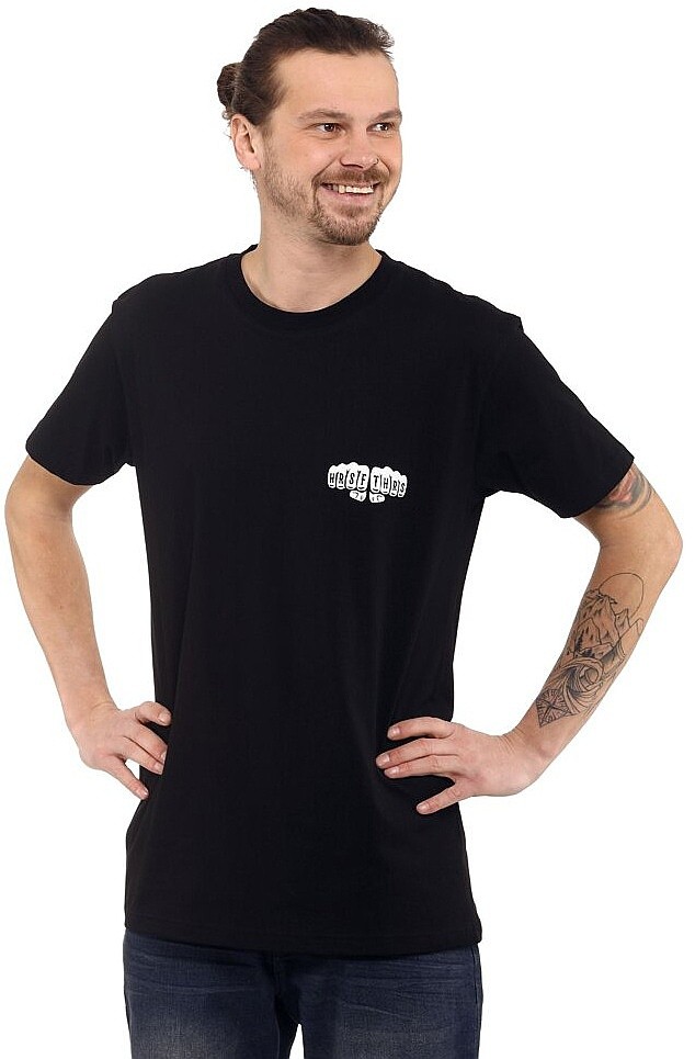 T-Shirt Horsefeathers Fists - Black - men´s