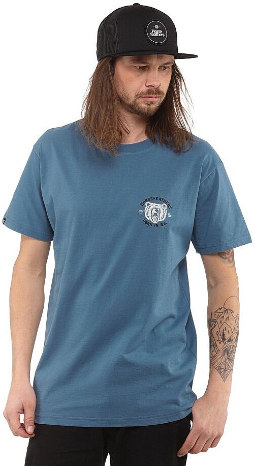 T-shirt Horsefeathers Grizzly - Blue Heaven - men´s