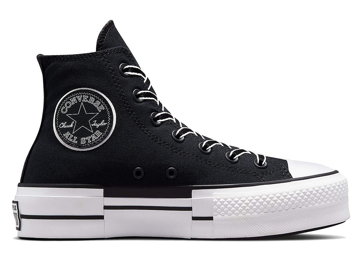 chaussures Converse CT All Star Lift Platform Outline Sketch Hi - A05071/Black/White/Black - women´s