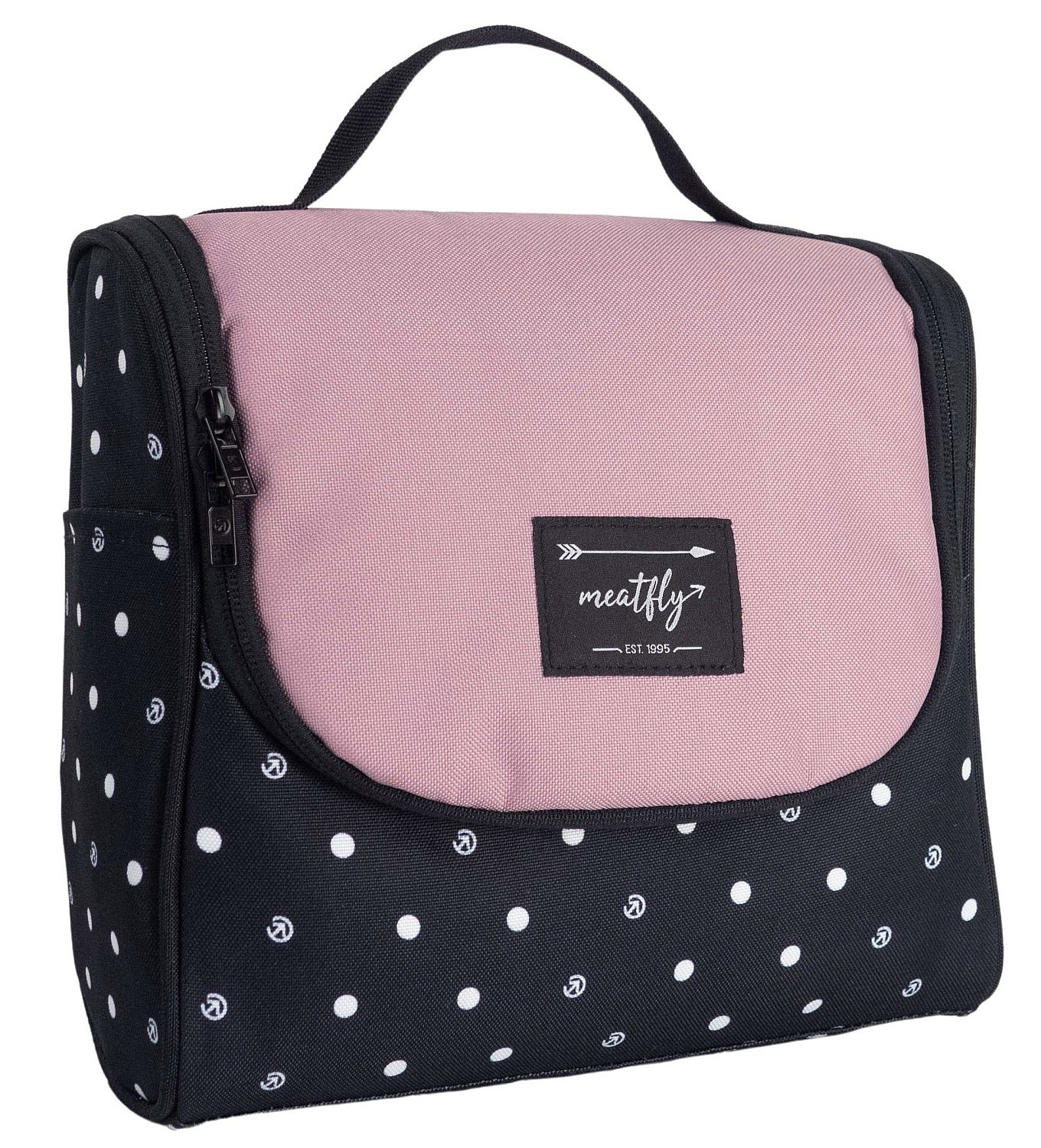 kosmetická taška Meatfly Cara Vanity - Black Dots