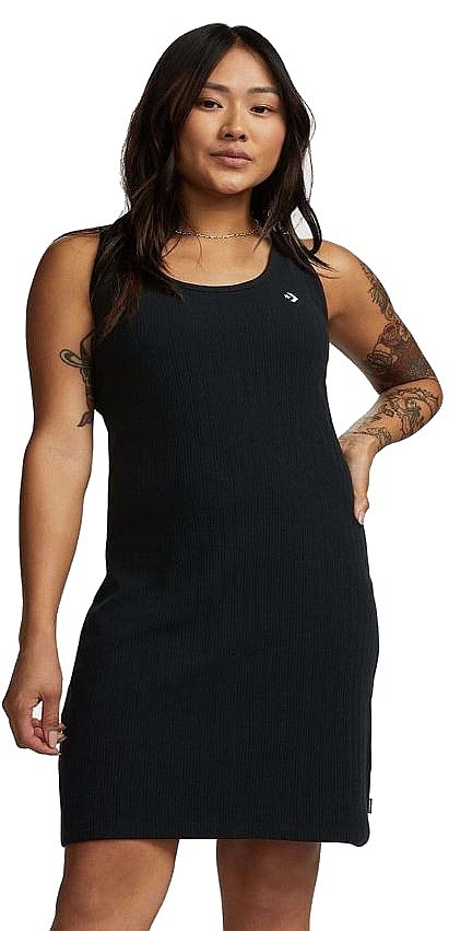 black dress and converse Casual with or Wedge Sandals nicoleneissany on LTK