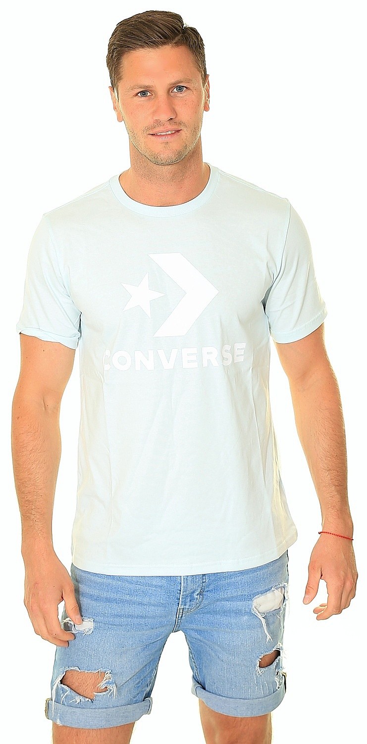 tričko Converse Go-To Star Chevron Logo/10025458 - A16/Aqua Mist