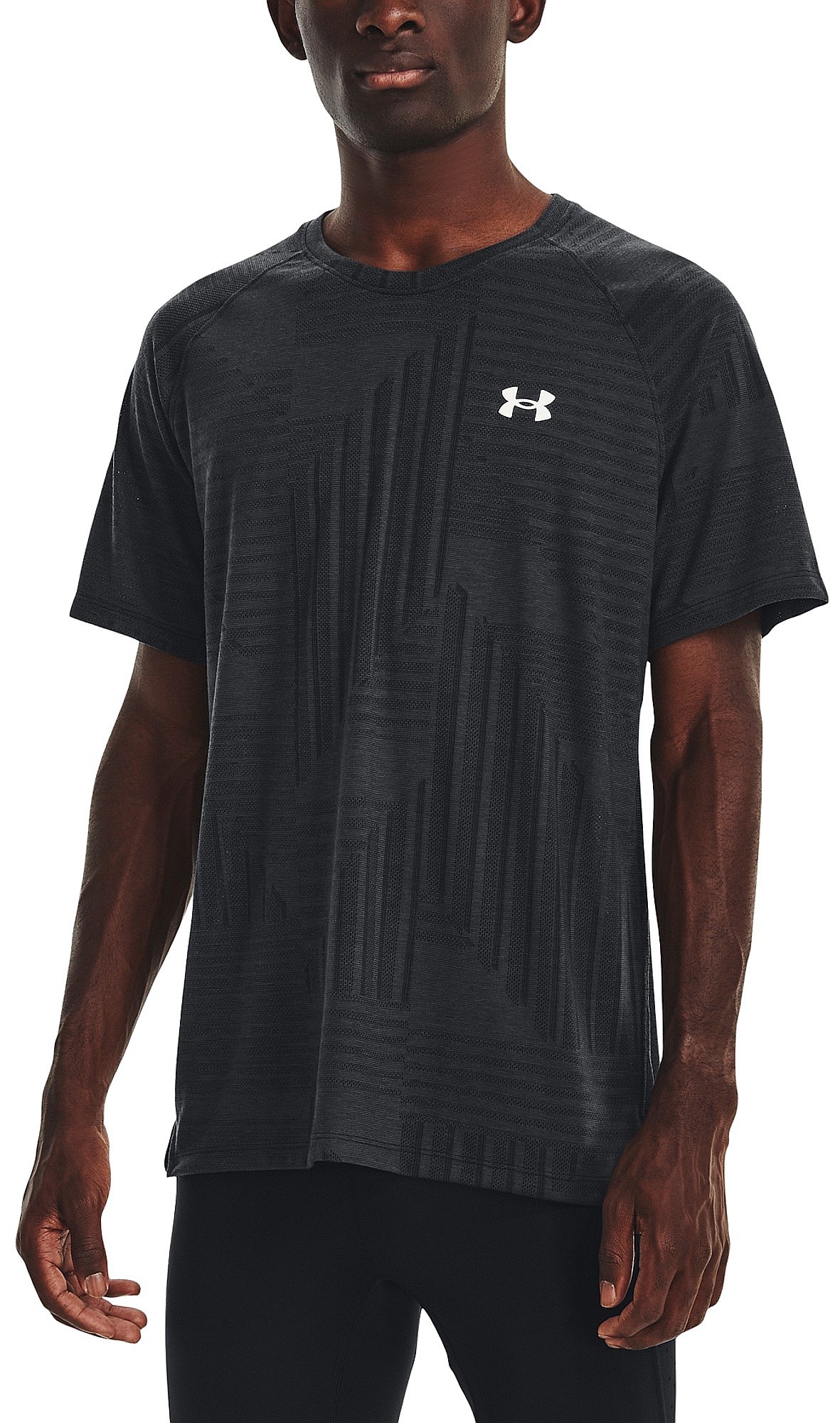 camisa Under Armour Streaker Deco Diamond - Black - men´s