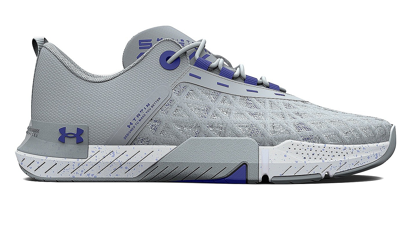 chaussures Under Armour TriBase Reign 5 - Gray/Baja Blue - women´s