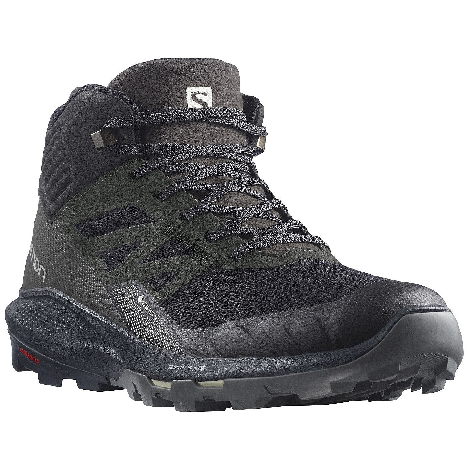 chaussures Salomon OUTpulse Mid GTX - Black/Ebony/Vanilla Ice - men´s