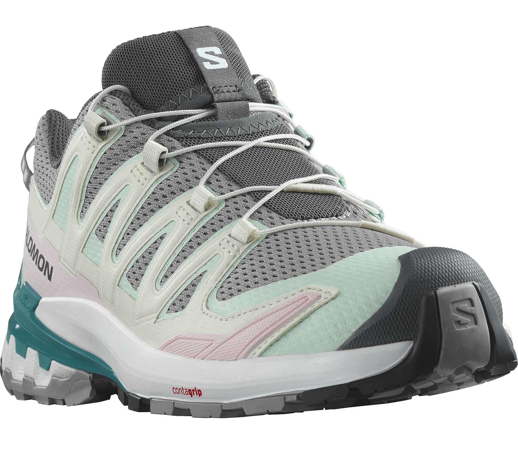 chaussures Salomon XA Pro 3D V9 W - Gull/White/Bleached Aqua - women´s