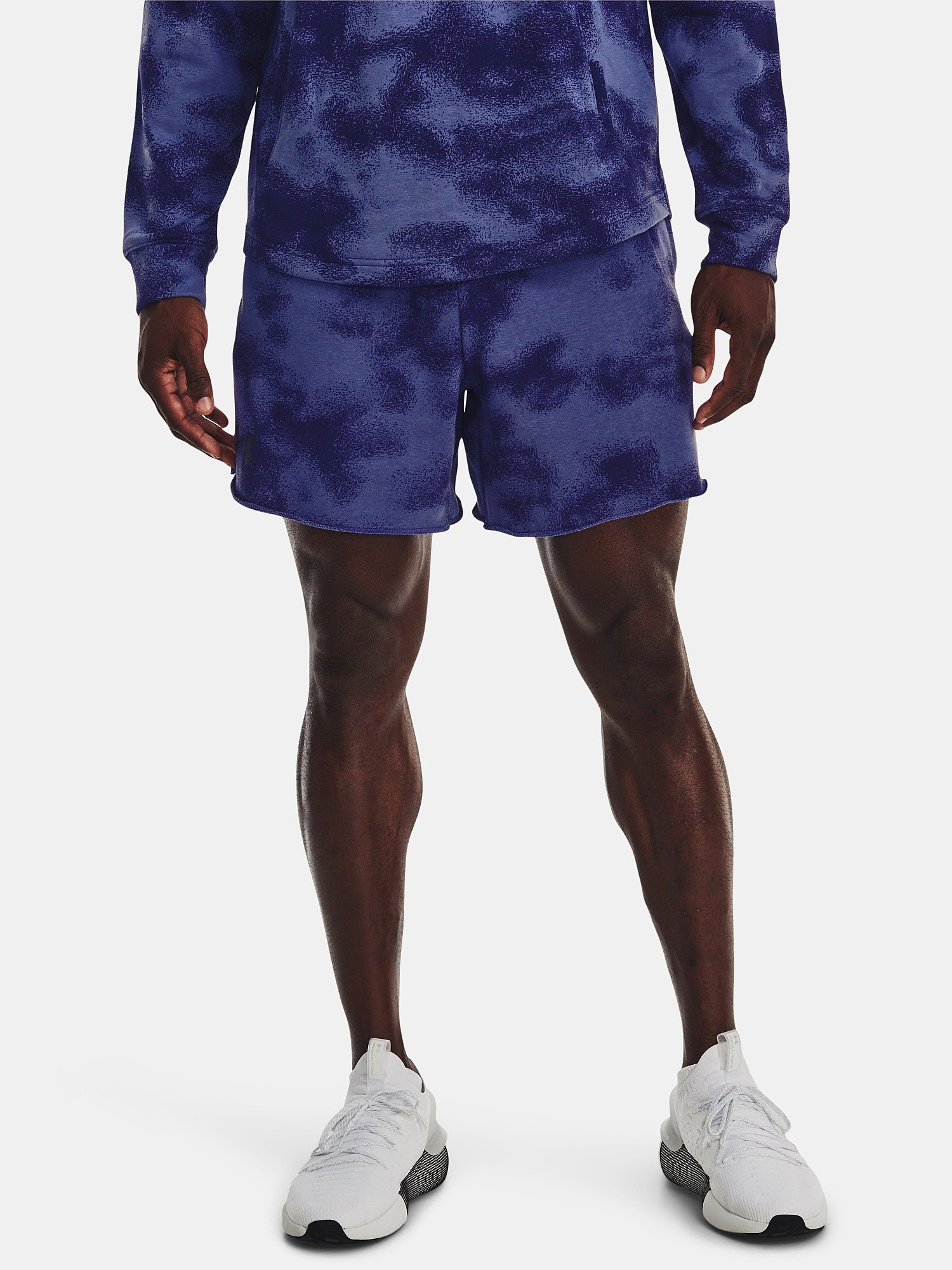 shorts Under Armour Rival Terry 6in Sonar Blue/Deep Periwinkle
