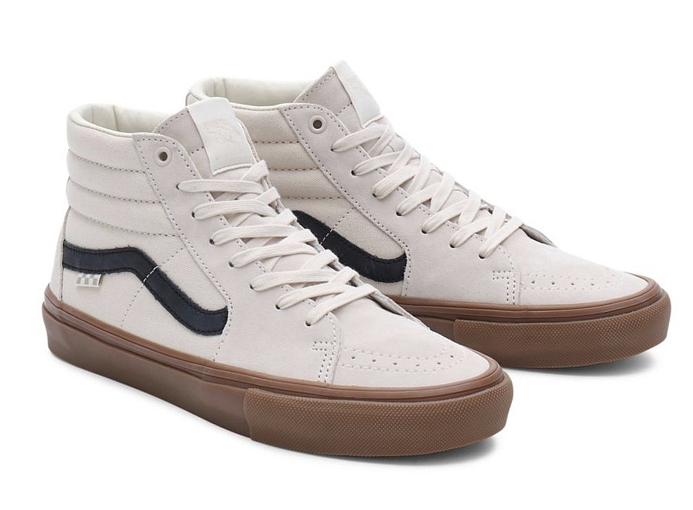 chaussures Vans Skate Sk8-Hi - Birch/Gum - men´s