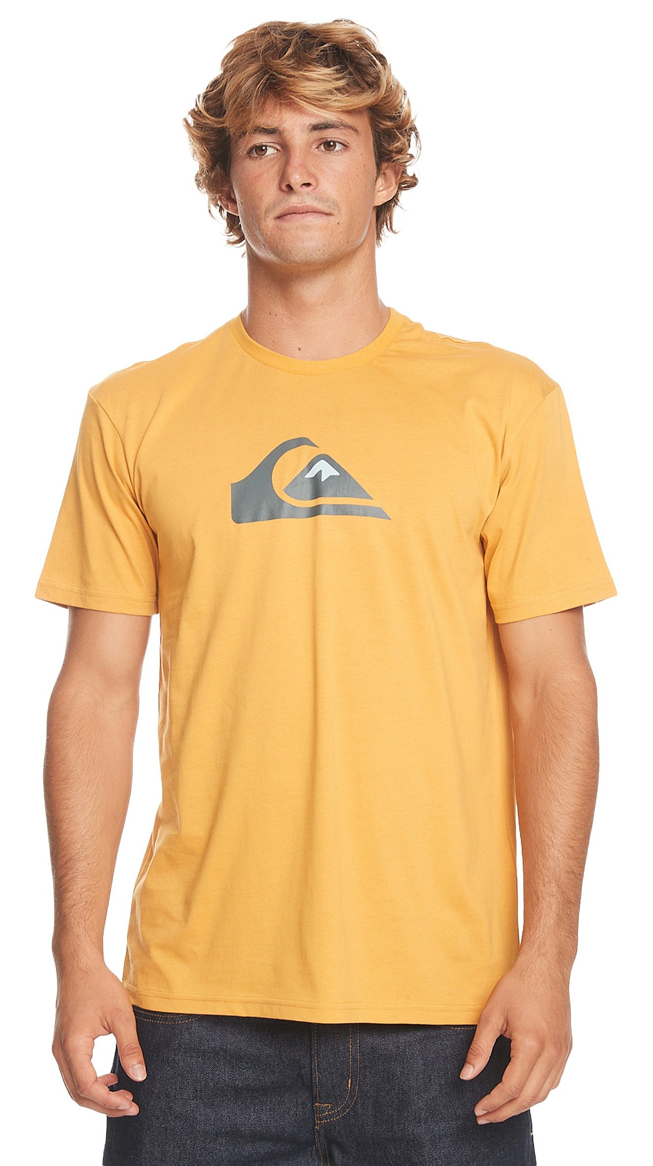 tričko Quiksilver Comp Logo - YLC0/Mustard