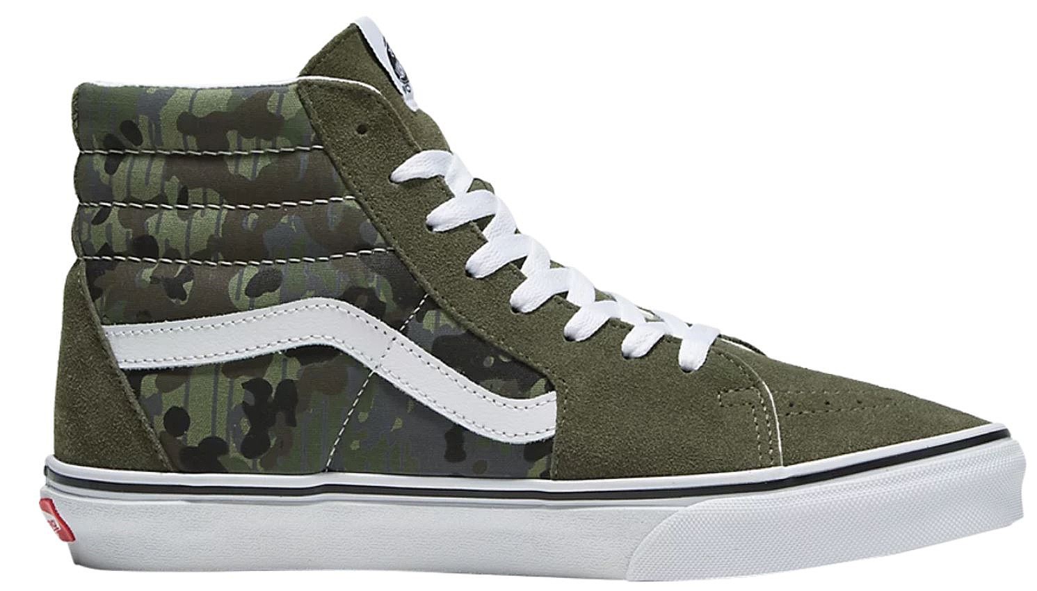chaussures Vans Sk8-Hi - Rain Camo Green/Multi