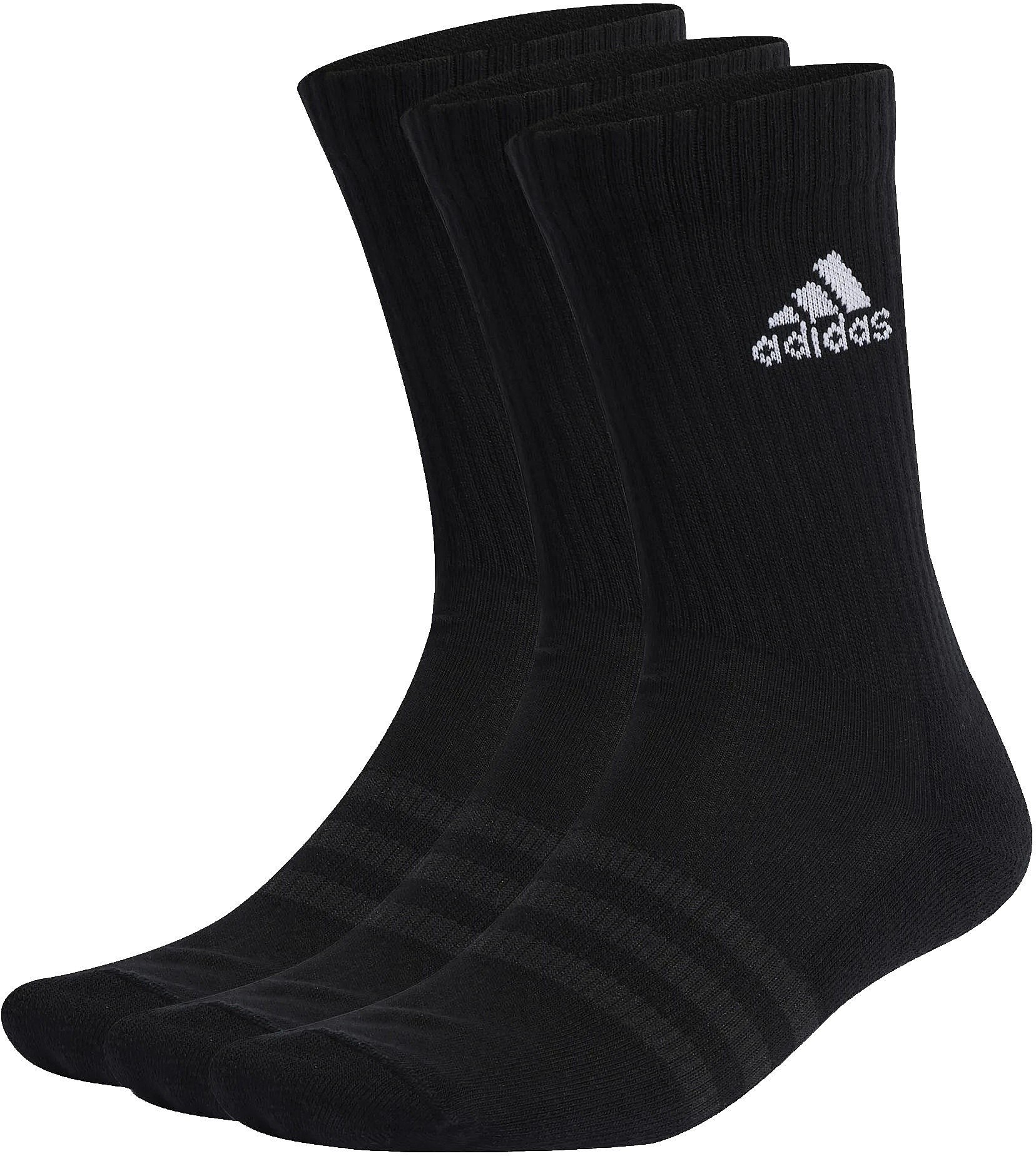 sockor adidas Performance Cushioned Crew 3 Pack - Black/White