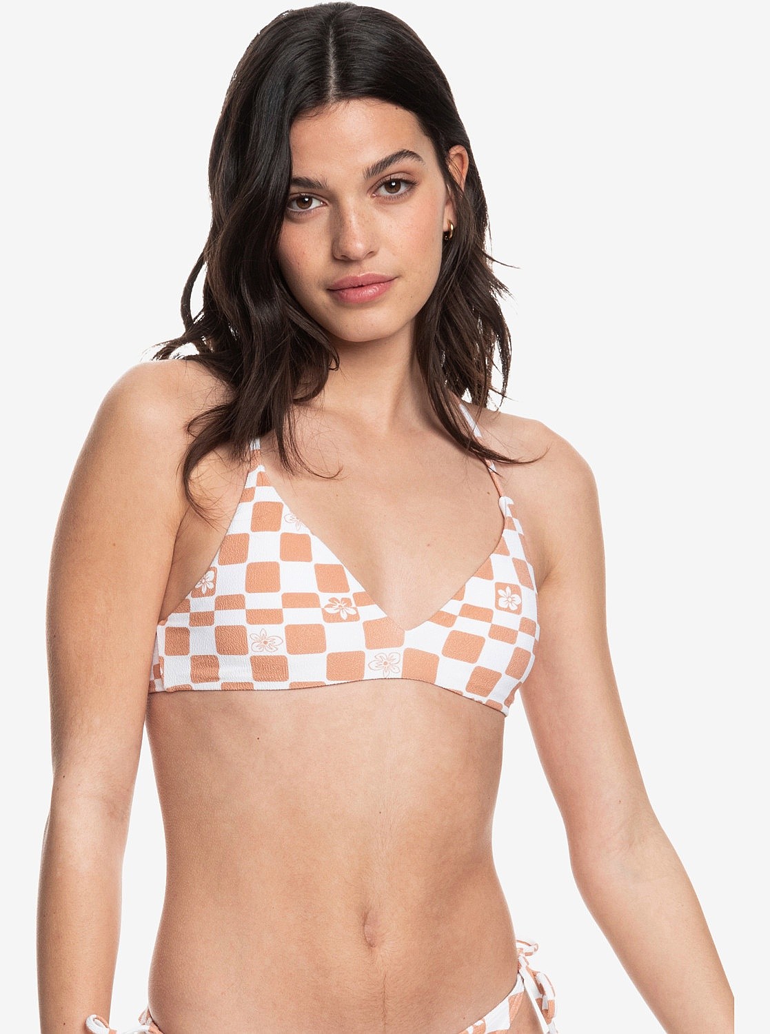 maillot de bain Roxy Check It 2 Athletic Tri - CKL5/Cork Flower Box - women´s