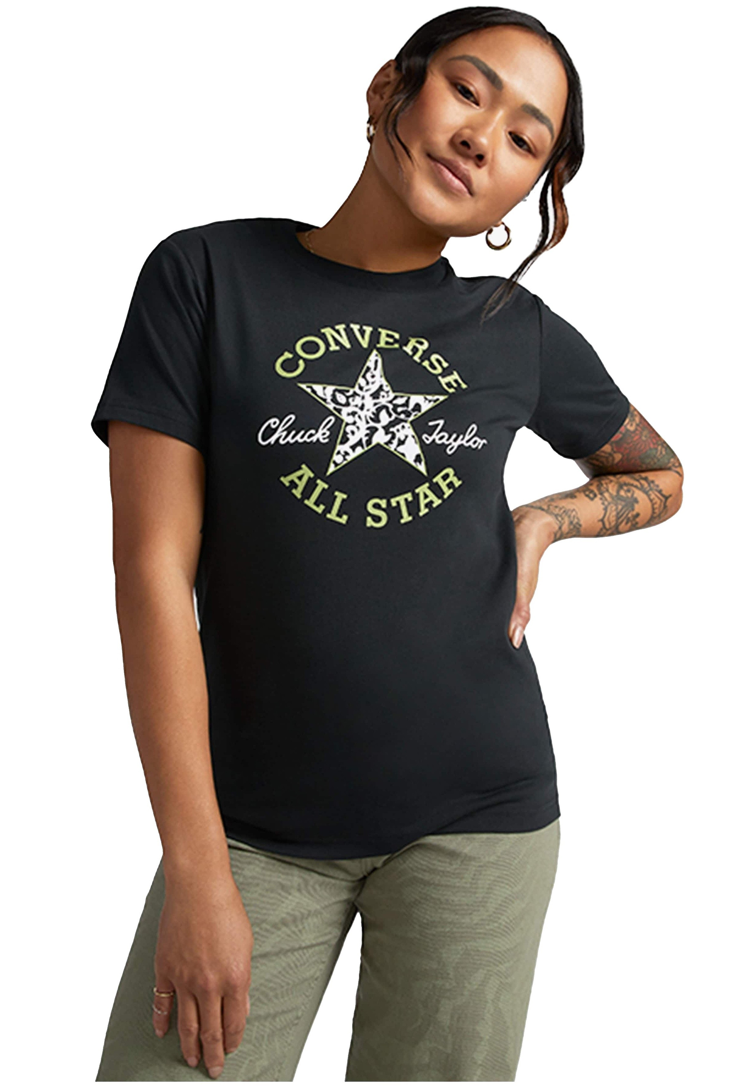 T-shirt Converse Chuck Taylor Floral Patch/10025212 - A02/Converse Black